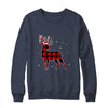 Red Plaid Deer Santa Hat Christmas Buffalo Plaid T-Shirt & Sweatshirt | Teecentury.com