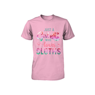 Just A Girl Who Loves Sloths Sloth Lover Youth Youth Shirt | Teecentury.com