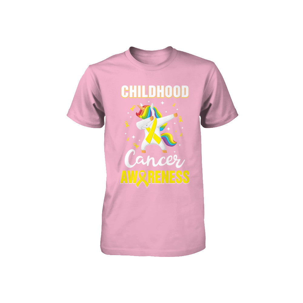 Childhood Cancer Awareness Cute Unicorn Warrior Youth Youth Shirt | Teecentury.com