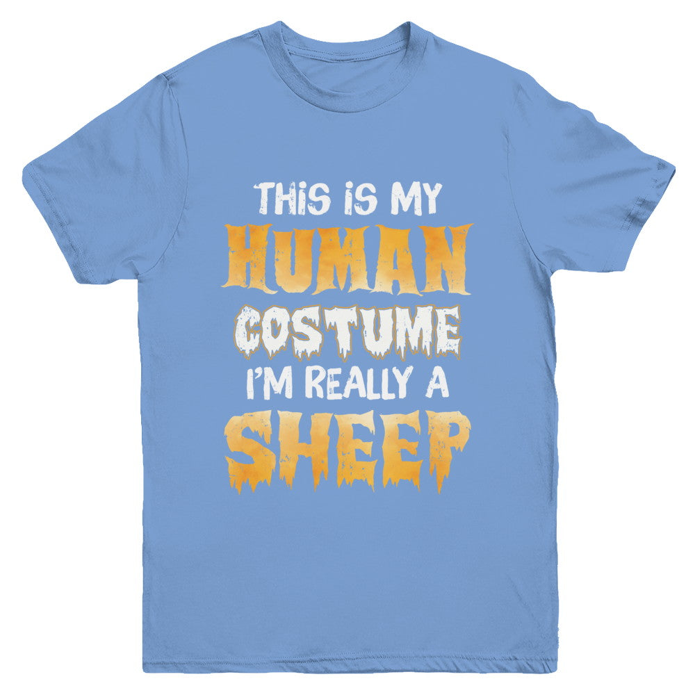 This Is My Human Costume Sheep Halloween Youth Youth Shirt | Teecentury.com