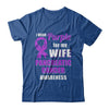 I Wear Purple For My Wife Pancreatic Cancer Husband T-Shirt & Hoodie | Teecentury.com