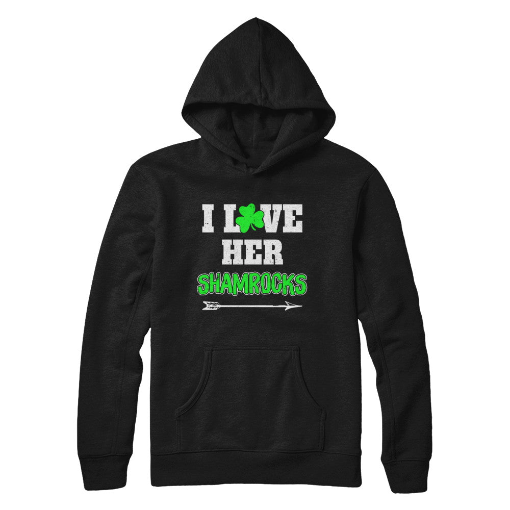 I Love Her Shamrocks Funny Couple St Patricks Day T-Shirt & Hoodie | Teecentury.com