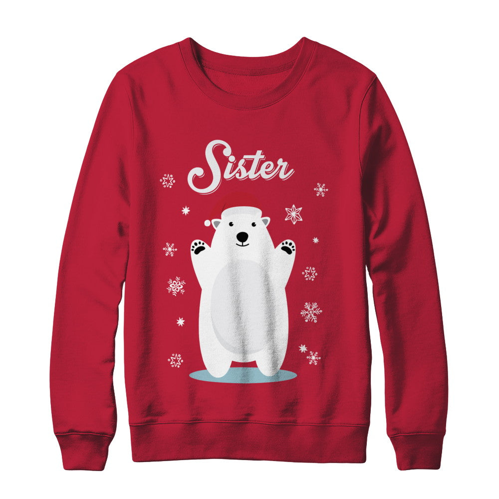 Sister Bear Christmas Santa Pajamas T-Shirt & Sweatshirt | Teecentury.com
