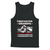 Firefighter Fireman Grandpa American Flag Fathers Day T-Shirt & Hoodie | Teecentury.com