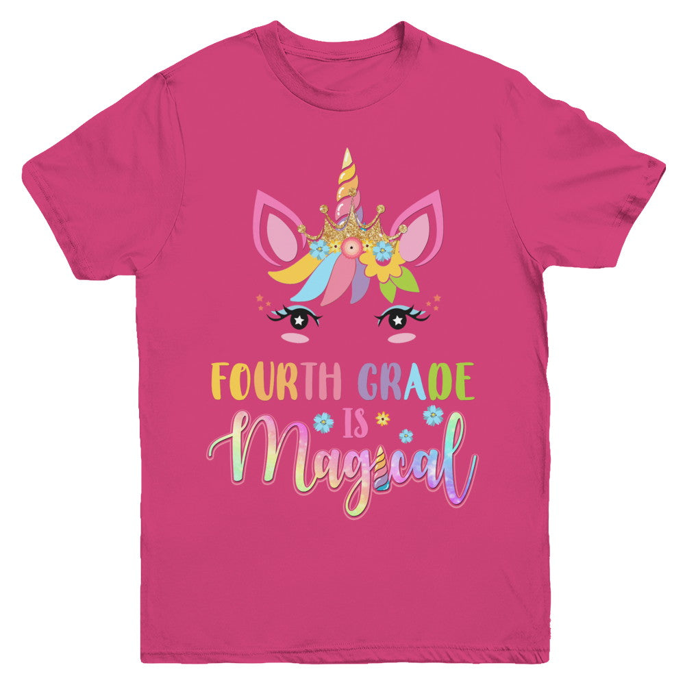 Fourth Grade is magical Unicorn Back to School 4th Grade Youth Youth Shirt | Teecentury.com