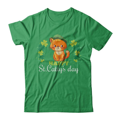 Happy St Catty's St. Patrick's Day Lucky Cat Gift T-Shirt & Hoodie | Teecentury.com