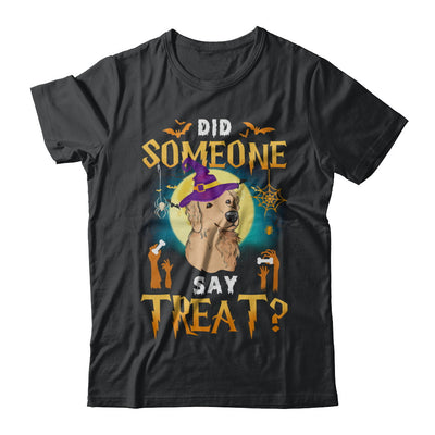 Did Someone Say Treat Golden Retriever Halloween Costume T-Shirt & Hoodie | Teecentury.com