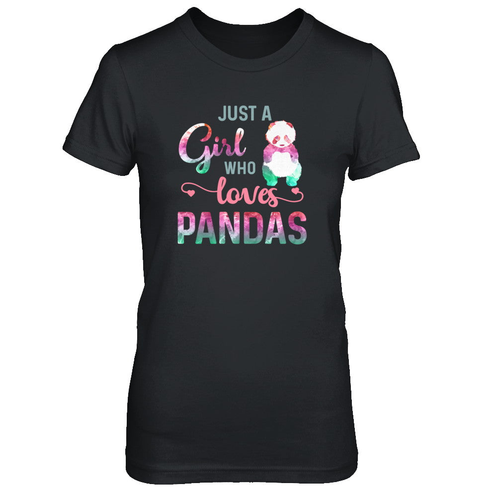 Just A Girl Who Loves Pandas Panda Lover T-Shirt & Tank Top | Teecentury.com