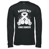 Boxing knock out Lung Cancer Awareness Support T-Shirt & Hoodie | Teecentury.com