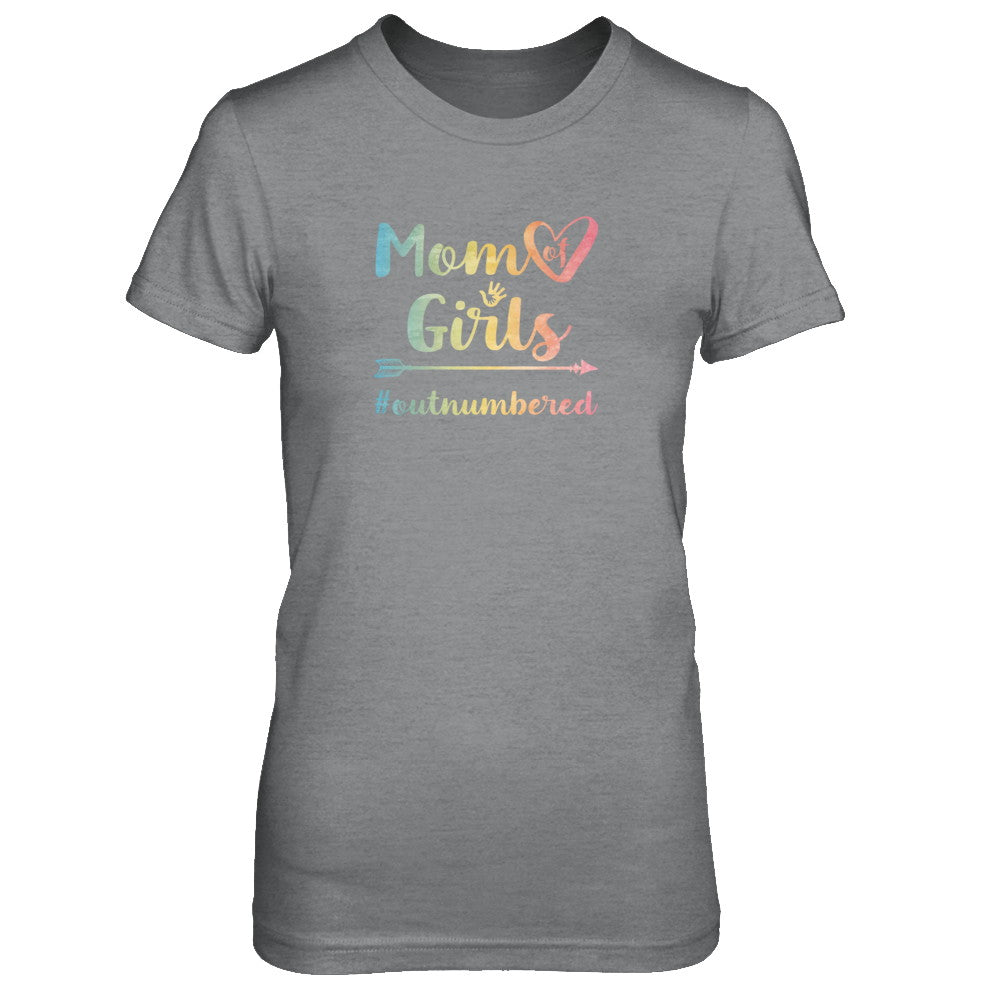 Mom Of Girls Outnumbered T-Shirt & Tank Top | Teecentury.com