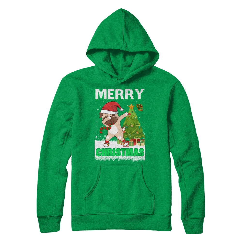 Cute Pug Claus Merry Christmas Ugly Sweater T-Shirt & Sweatshirt | Teecentury.com