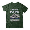 Proud Papa Police Thin Blue Line Flag Fathers Day T-Shirt & Hoodie | Teecentury.com