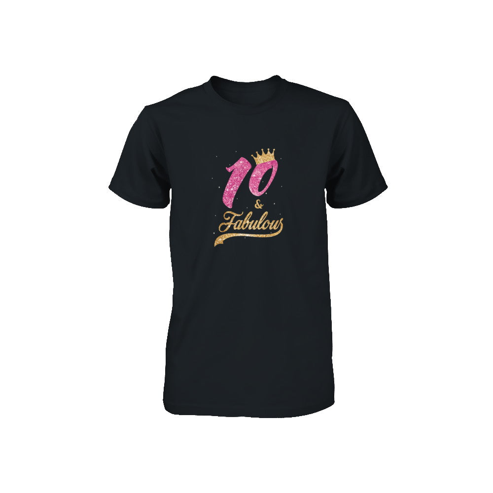 10Th And Fabulous Ten Birthday Youth Youth Shirt | Teecentury.com