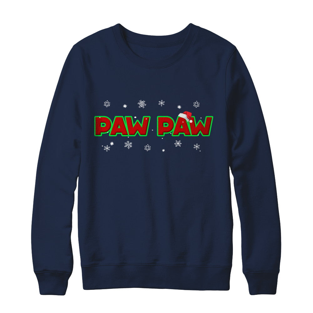 Paw Paw Christmas Santa Ugly Sweater Gift T-Shirt & Sweatshirt | Teecentury.com