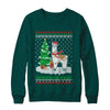 Xmas Alpaca Llama Santa Hat Ugly Christmas Sweater T-Shirt & Sweatshirt | Teecentury.com