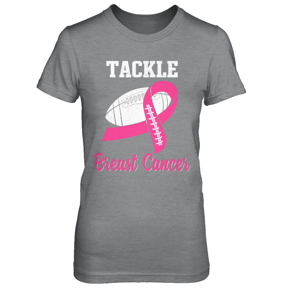 Football Survivor Tackle Pink Breast Cancer Awareness T-Shirt & Hoodie | Teecentury.com