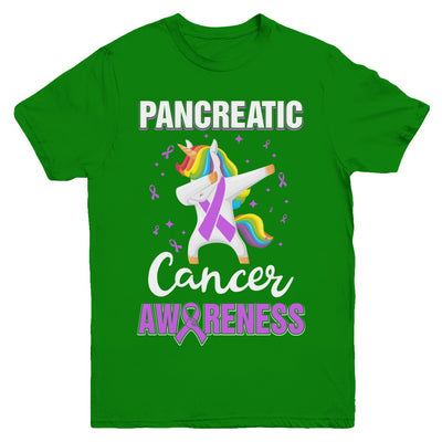 Inspirational Pancreatic Cancer Awareness Unicorn Support Youth Youth Shirt | Teecentury.com