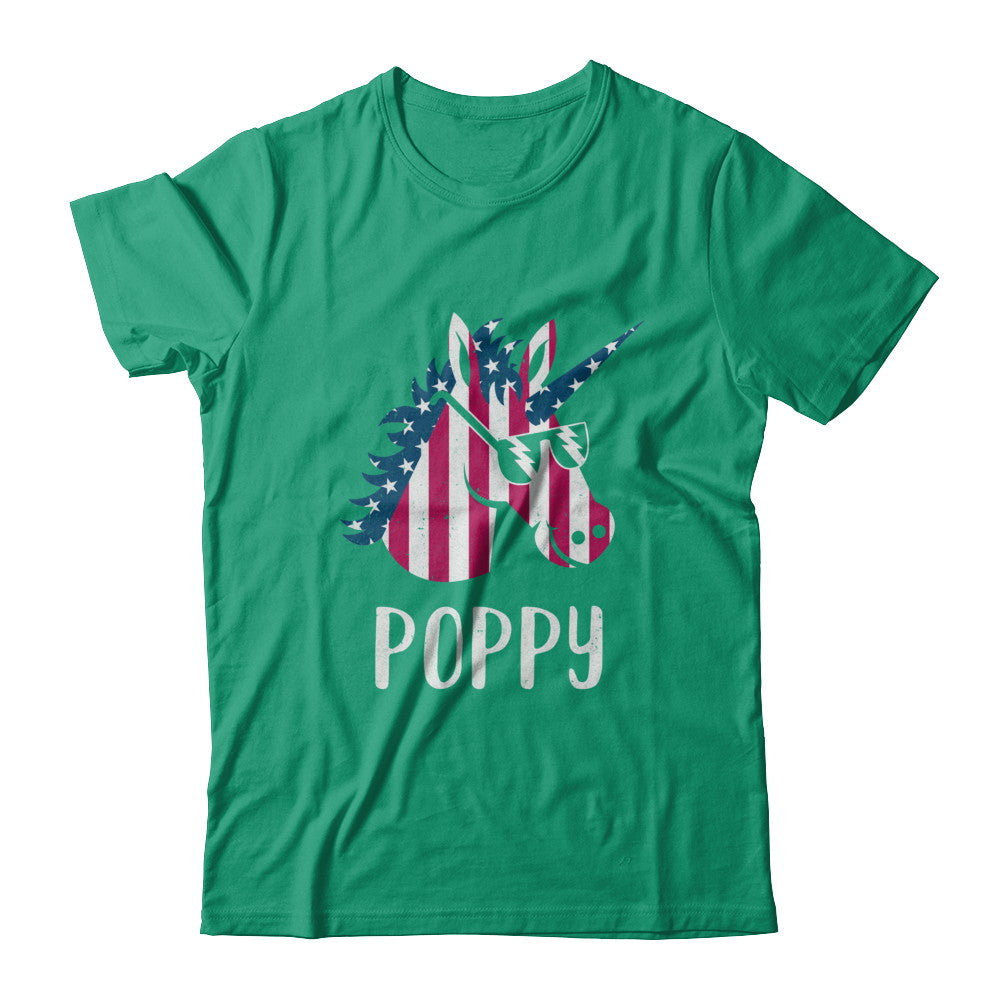Patriotic Poppy Unicorn Americorn 4Th Of July T-Shirt & Hoodie | Teecentury.com