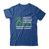 Fight Green Ribbon US Flag Liver Lymphoma Cancer Awareness T-Shirt & Hoodie | Teecentury.com