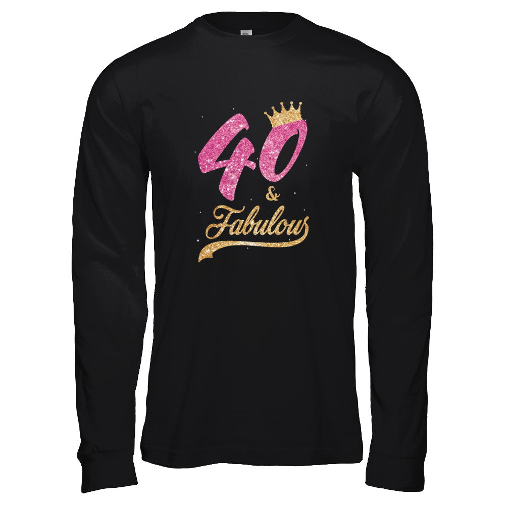 40 And Fabulous 1982 40th Birthday Gift T-Shirt & Tank Top | Teecentury.com