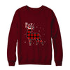 Red Plaid Deer Santa Hat Christmas Buffalo Plaid T-Shirt & Sweatshirt | Teecentury.com