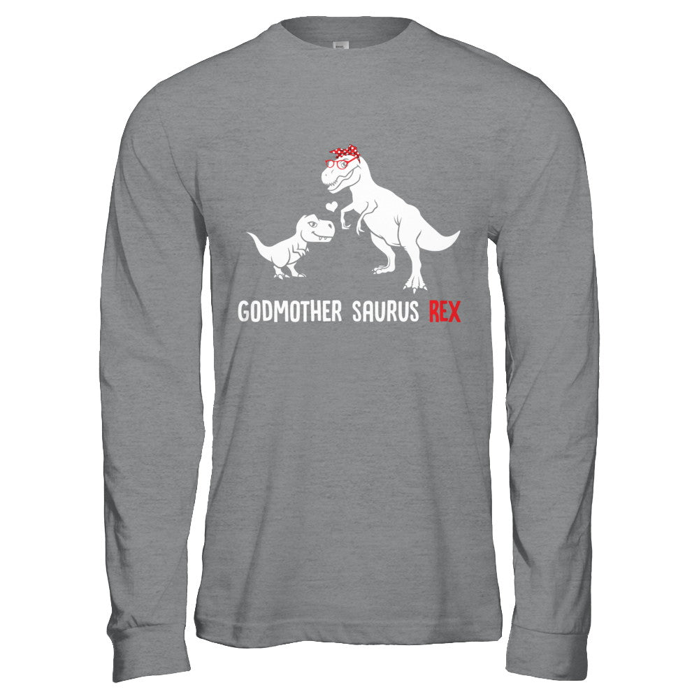 Godmother Saurus T-Rex Dinosaur Gift For God-Mother T-Shirt & Hoodie | Teecentury.com