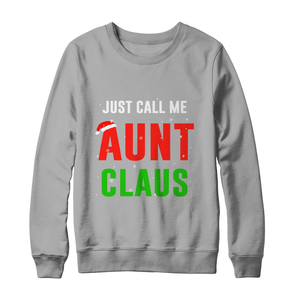 Santa Aunt Claus Matching Family Christmas Pajamas T-Shirt & Sweatshirt | Teecentury.com