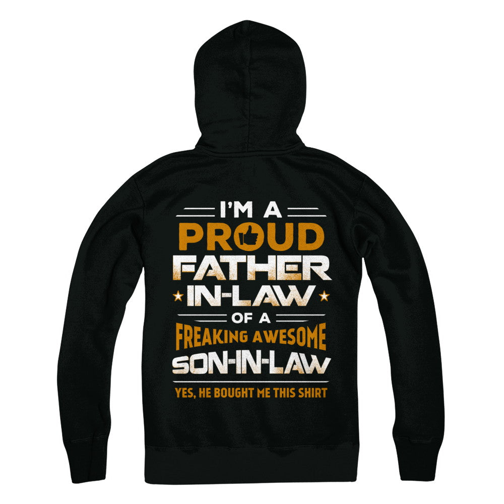 Proud Father In Law Freaking Awesome Son-In-Law Fathers Day T-Shirt & Hoodie | Teecentury.com