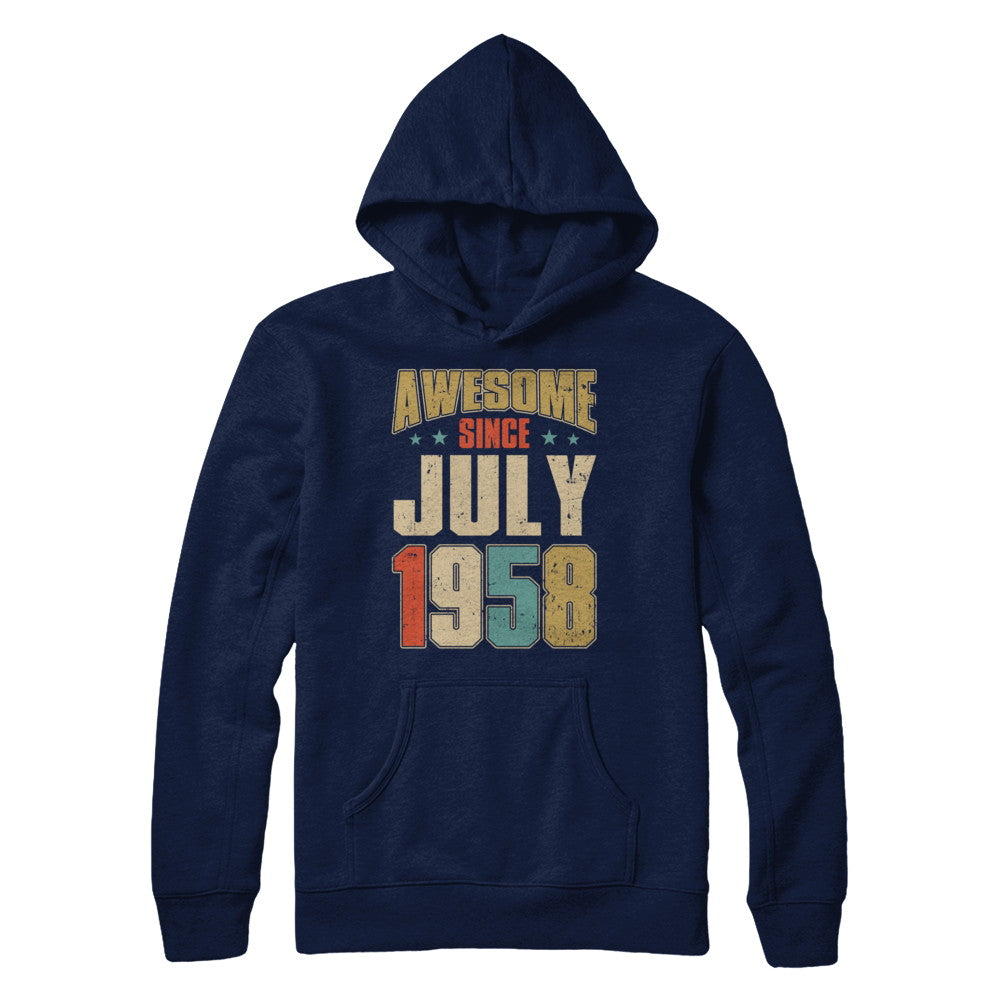 Vintage Retro Awesome Since July 1958 64th Birthday T-Shirt & Hoodie | Teecentury.com