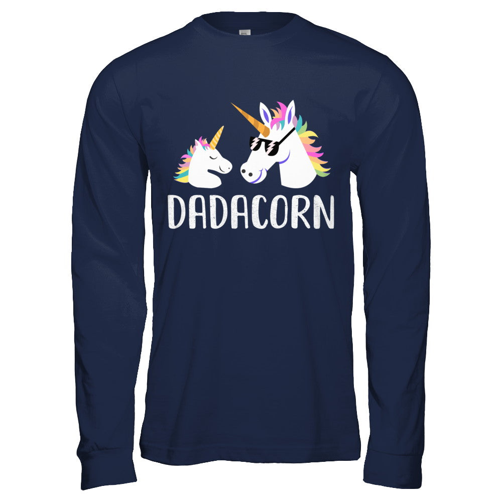 Dadacorn Unicorn Dad And Baby Fathers Day T-Shirt & Hoodie | Teecentury.com