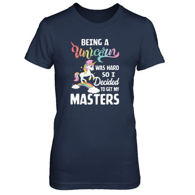 Funny Unicorn Masters Degree Graduation Graduate Gift T-Shirt & Tank Top | Teecentury.com