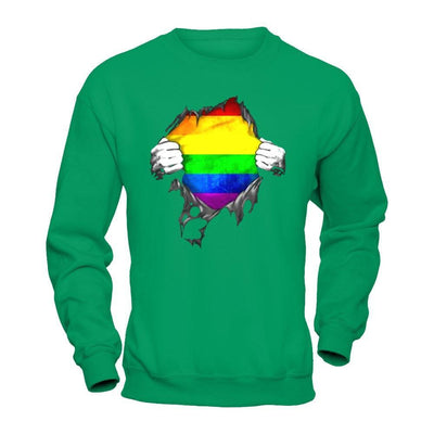 Rainbow Lesbian Gay Pride LGBT Super Stronger T-Shirt & Hoodie | Teecentury.com