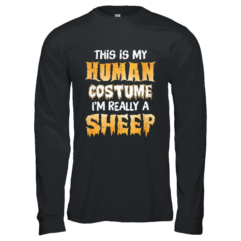 This Is My Human Costume Sheep Halloween T-Shirt & Hoodie | Teecentury.com
