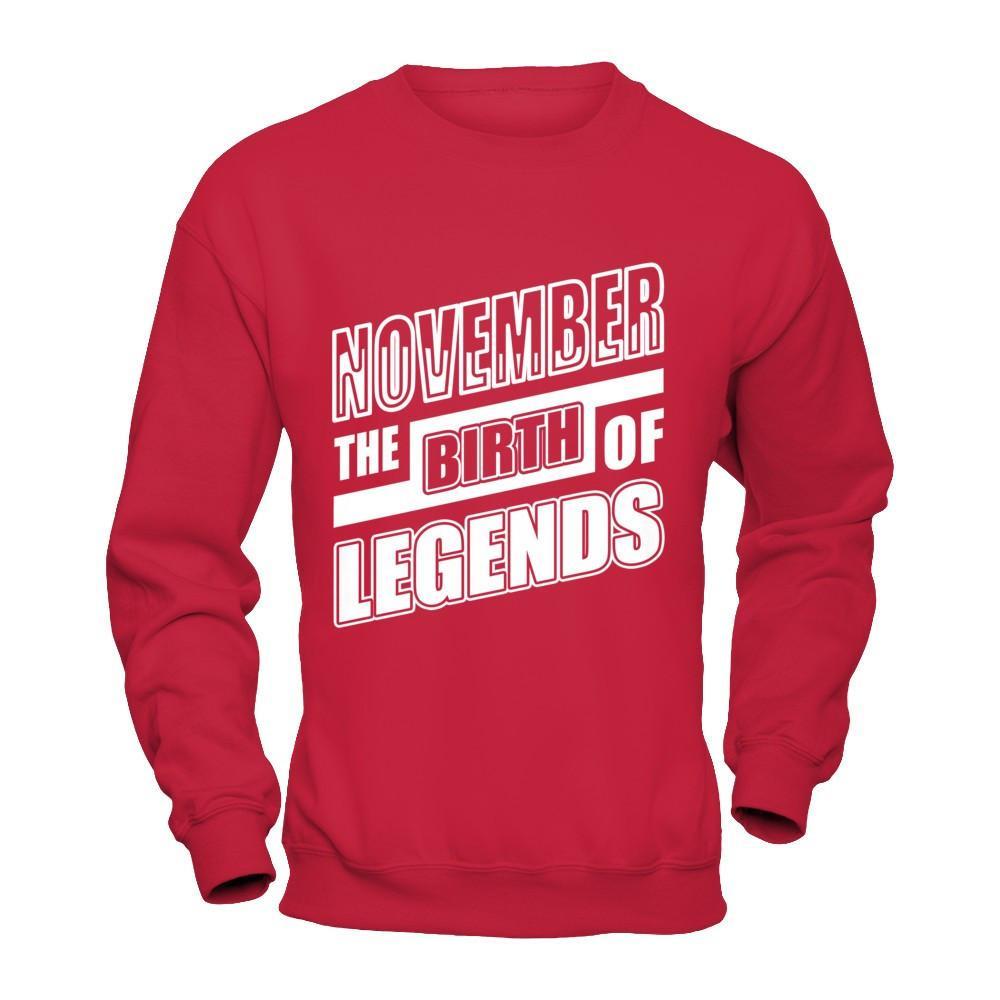 November The Birth Of Legends T-Shirt & Hoodie | Teecentury.com