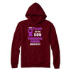 I Wear Purple For My Son Pancreatic Cancer Dad Mom T-Shirt & Hoodie | Teecentury.com