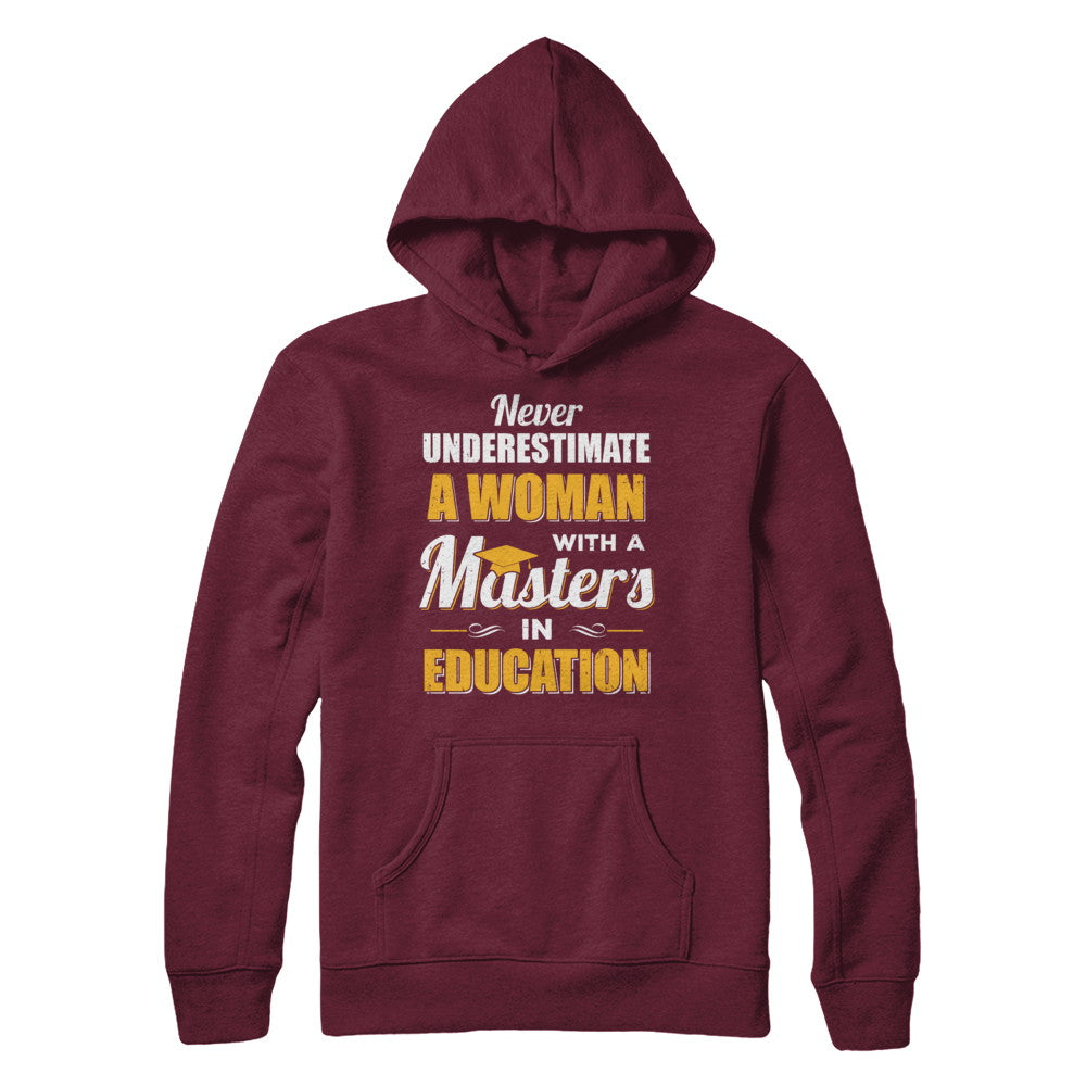 Woman With A Masters In Education Degree Graduation Gift T-Shirt & Hoodie | Teecentury.com
