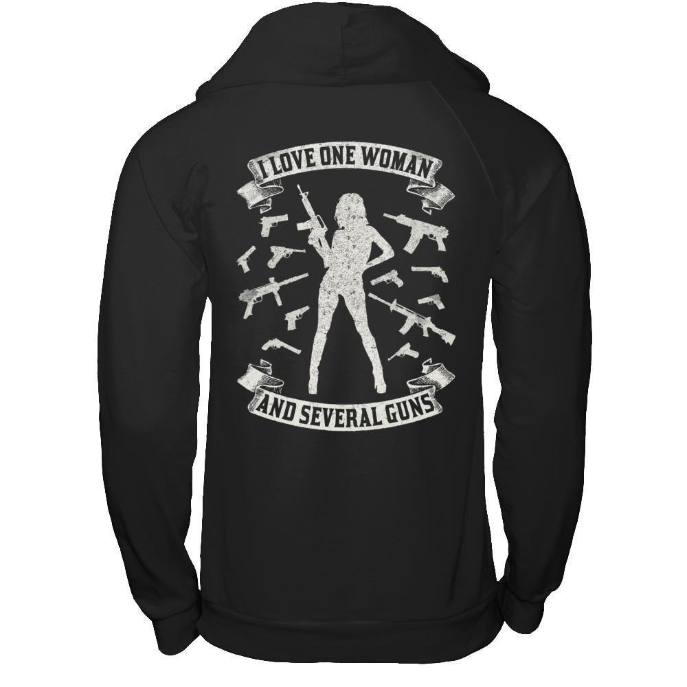 I Love One Woman And Several Guns T-Shirt & Hoodie | Teecentury.com