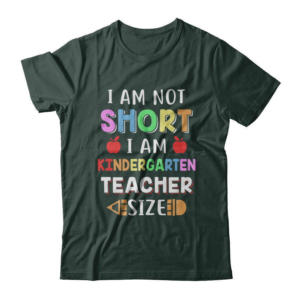 I Am Not Short I Am Kindergarten Teacher Size T-Shirt & Hoodie | Teecentury.com
