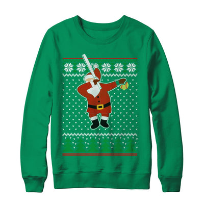Dabbing Santa Softball Ugly Sweater Christmas T-Shirt & Sweatshirt | Teecentury.com