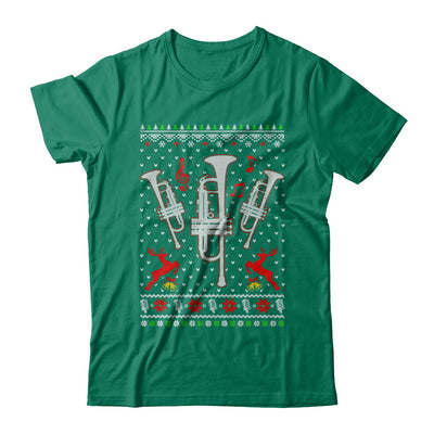 Santa Trumpet Ugly Christmas Sweater Gifts T-Shirt & Sweatshirt | Teecentury.com