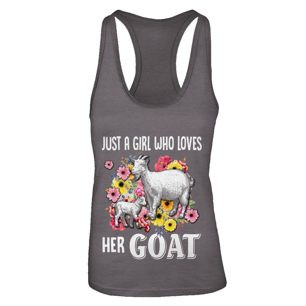 Just A Girl Who Loves Her Goat T-Shirt & Tank Top | Teecentury.com