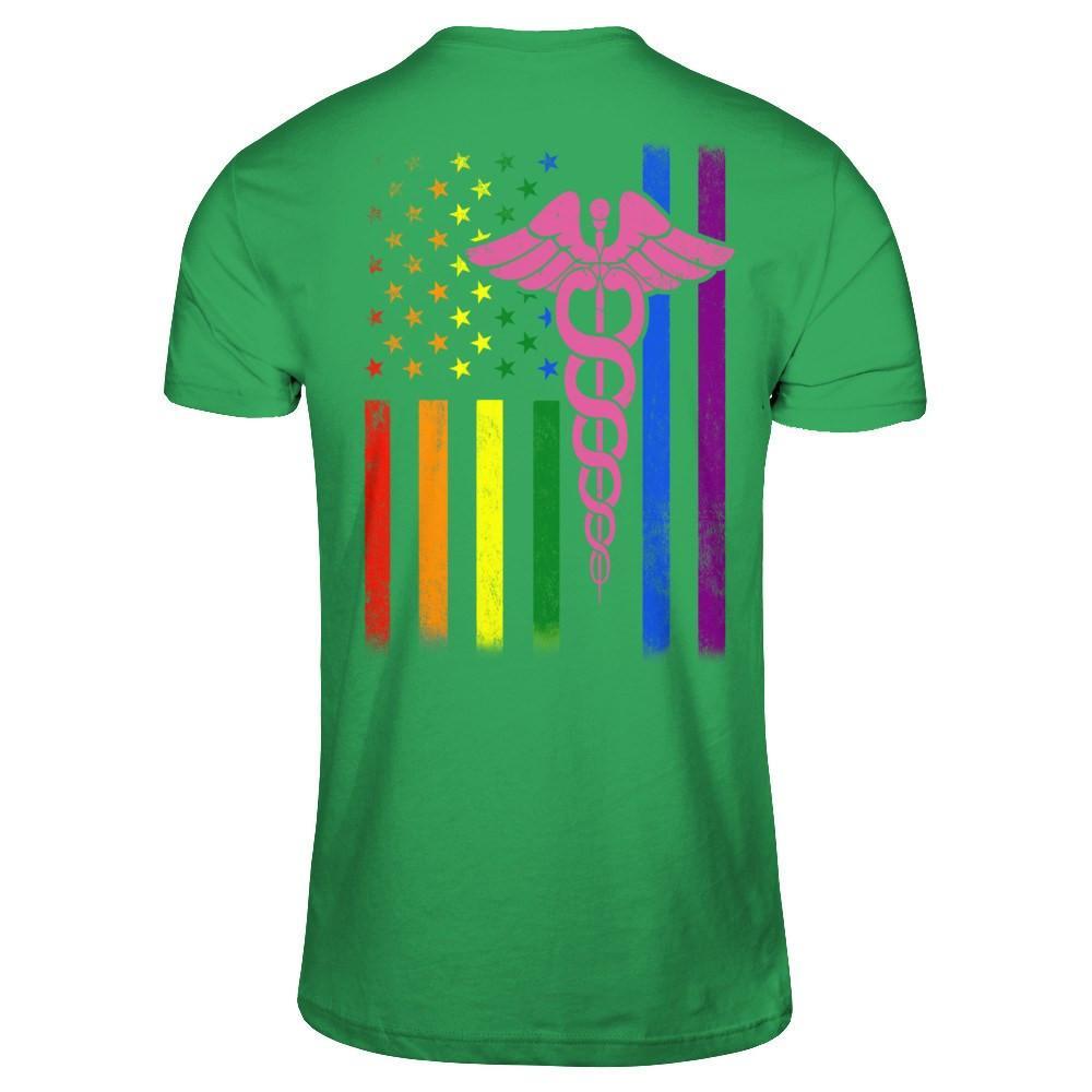 Nurse Rainbow Lgbt Flag Pride Lesbian Gay Super Stronger T-Shirt & Hoodie | Teecentury.com