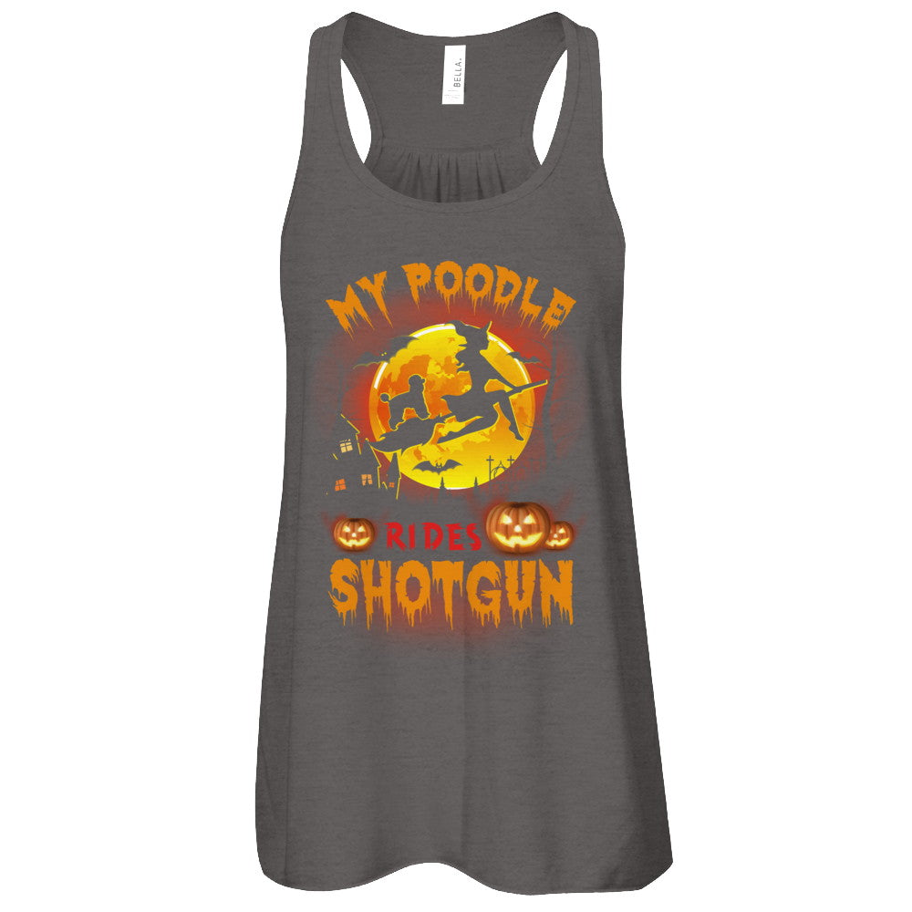 My Poodle Rides Shotgun Halloween Dog T-Shirt & Tank Top | Teecentury.com