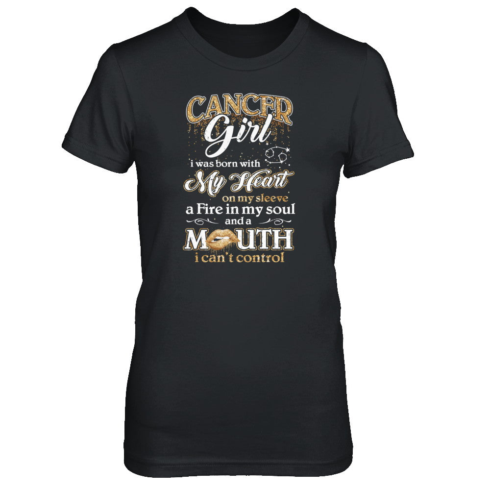 I'm A Cancer Girl Lipstick June July Funny Zodiac Birthday T-Shirt & Tank Top | Teecentury.com