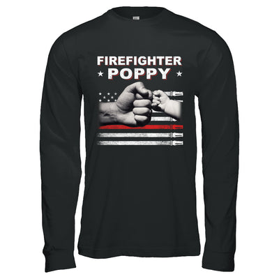 Firefighter Fireman Poppy American Flag Fathers Day T-Shirt & Hoodie | Teecentury.com
