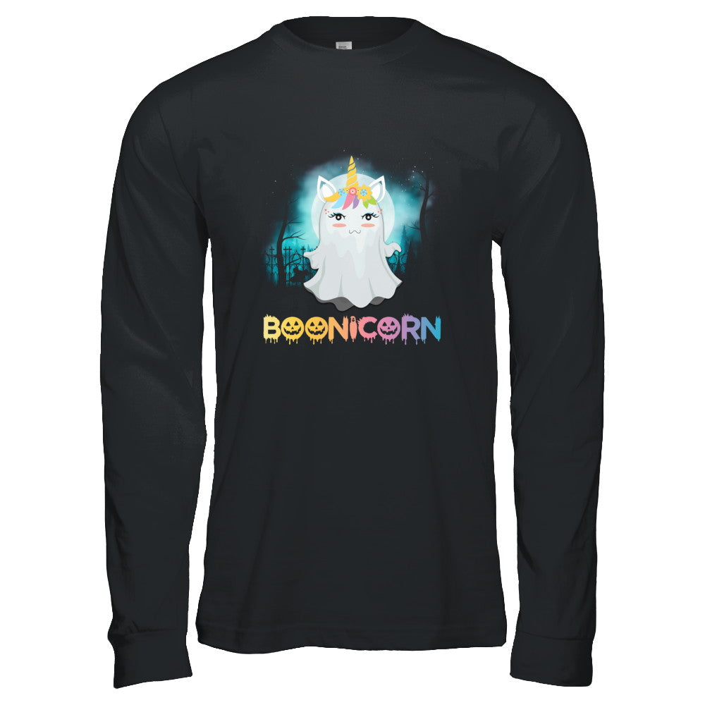 Boonicorn Ghost Unicorn Halloween Girls T-Shirt & Tank Top | Teecentury.com