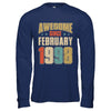 Vintage Retro Awesome Since February 1998 24th Birthday T-Shirt & Hoodie | Teecentury.com
