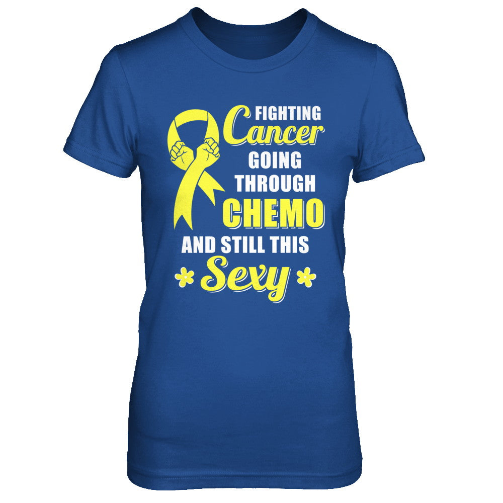 Fighting Cancer Chemo And Still This Sexy Yellow Awareness T-Shirt & Hoodie | Teecentury.com