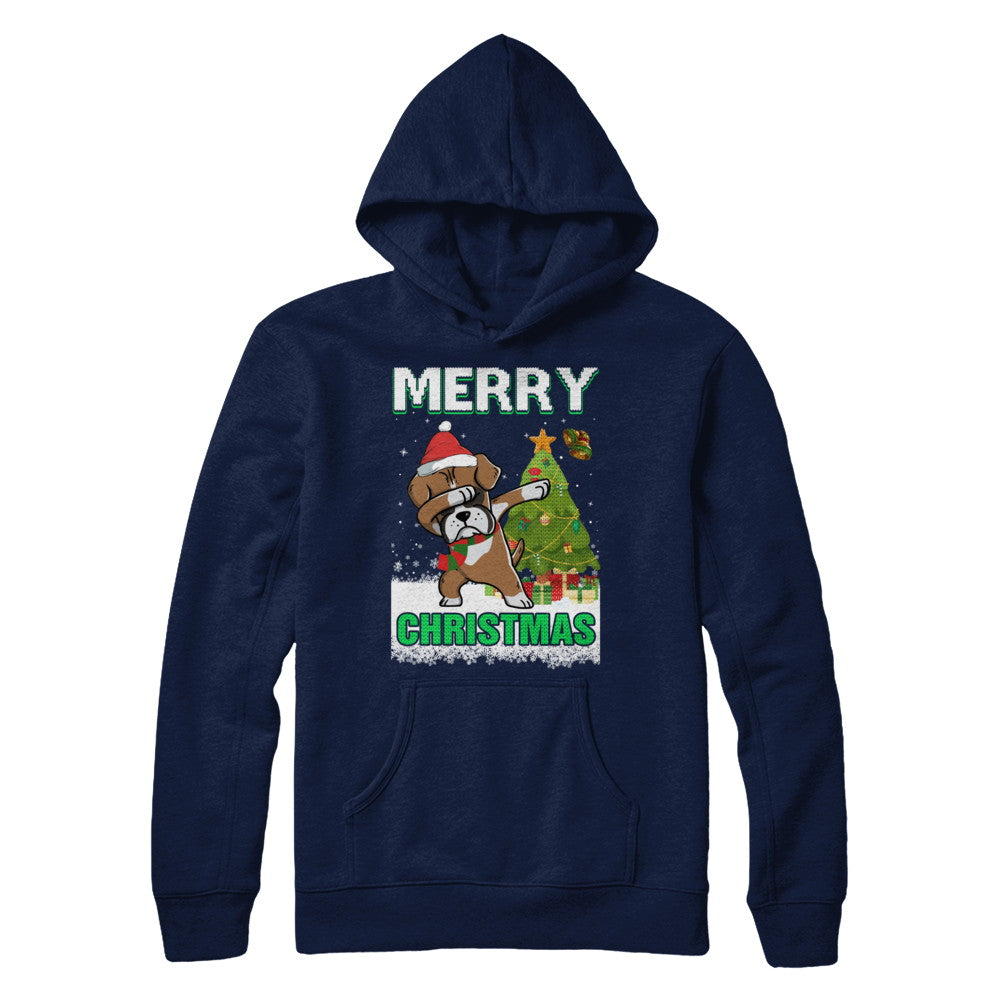 Cute Boxer Claus Merry Christmas Ugly Sweater T-Shirt & Sweatshirt | Teecentury.com