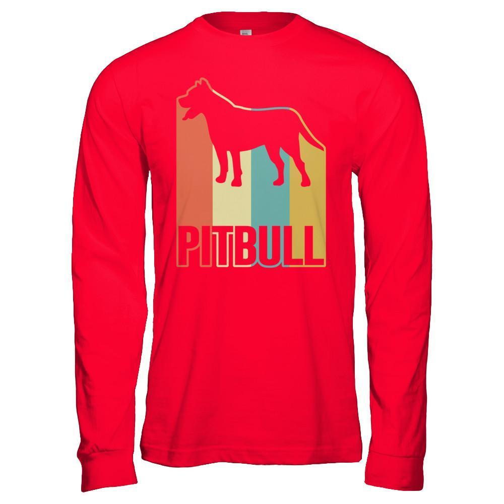 Classic Vintage Retro Style Pitbull Dog T-Shirt & Hoodie | Teecentury.com